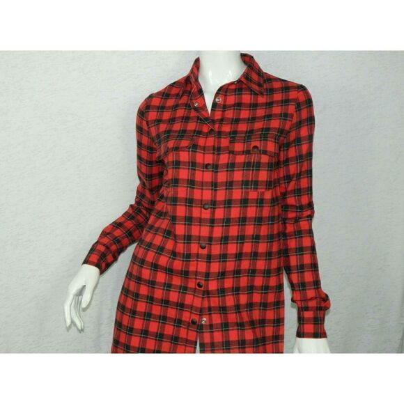 Ashstudiosparis Shirt Red Black Sacket Sacket Size 6 - Picture 7 of 8